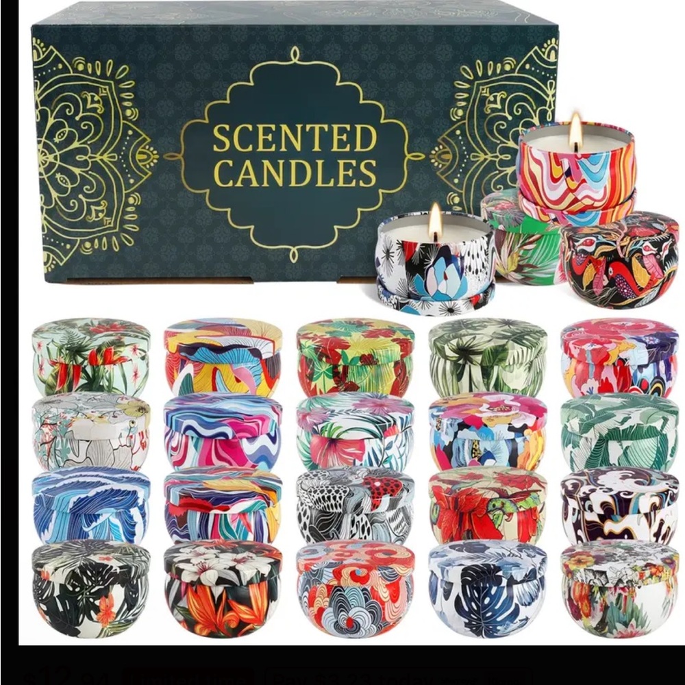24 Packs scented candles